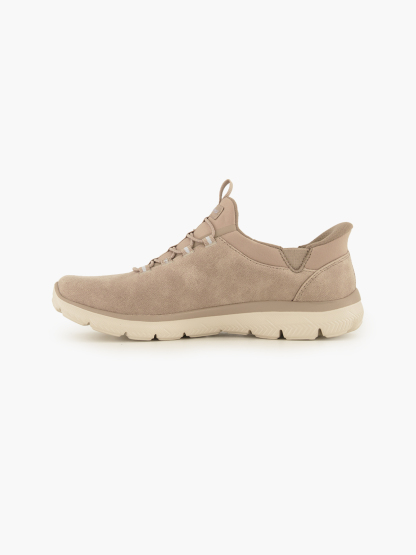 Skechers PURE GENIUS SWIFT FIT Slip-Ons – Beige