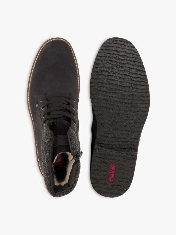 Rieker Schnürboots – Schwarz