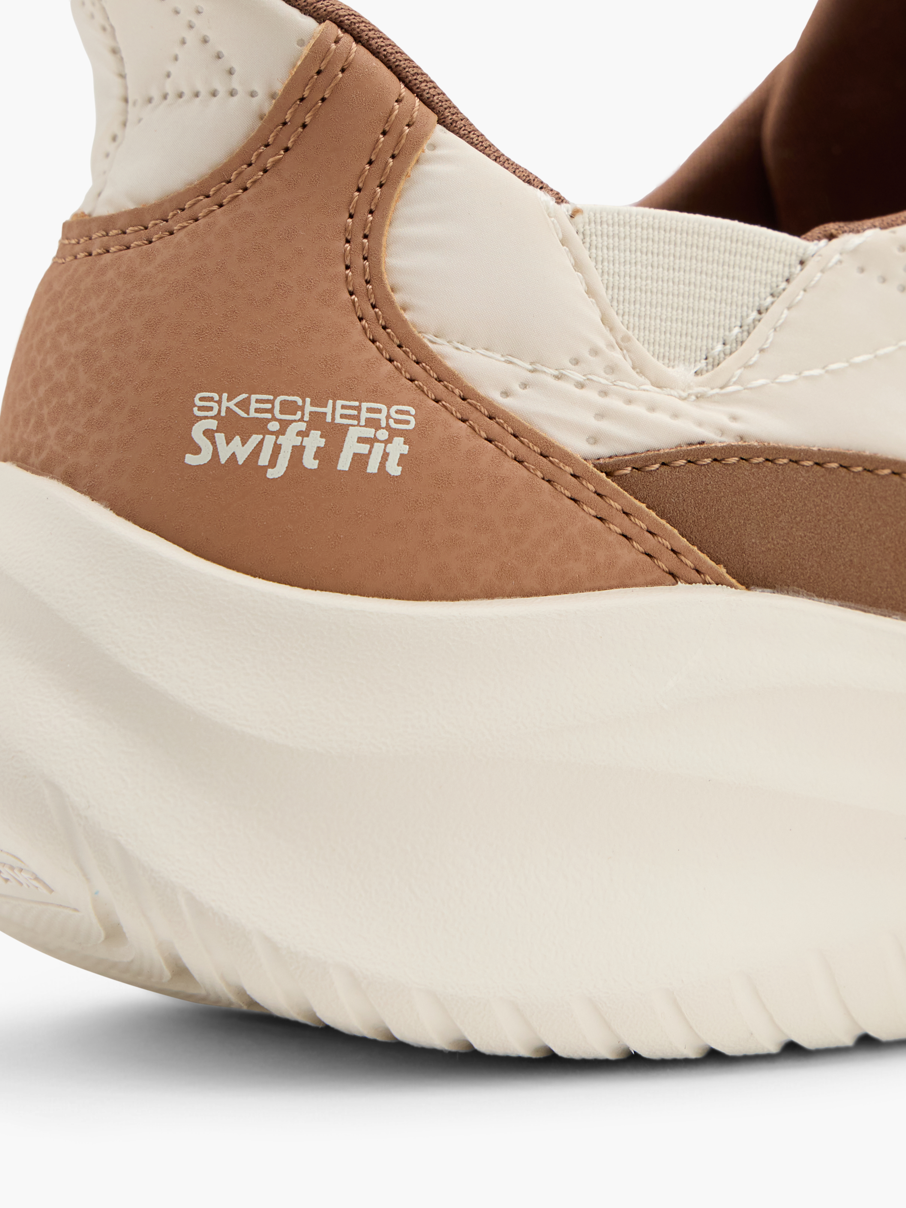 Skechers SWIFT FIT COZY FIT Slip-Ons – Beige