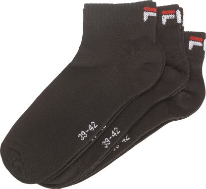 FILA 3x Socken – Schwarz