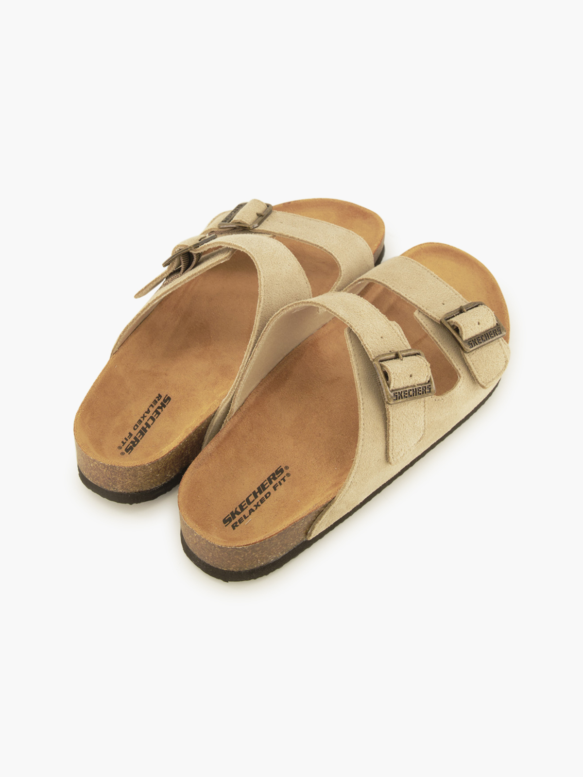 Skechers RELAXED FIT: AIDAN-LEELAN Pantolette – Taupe
