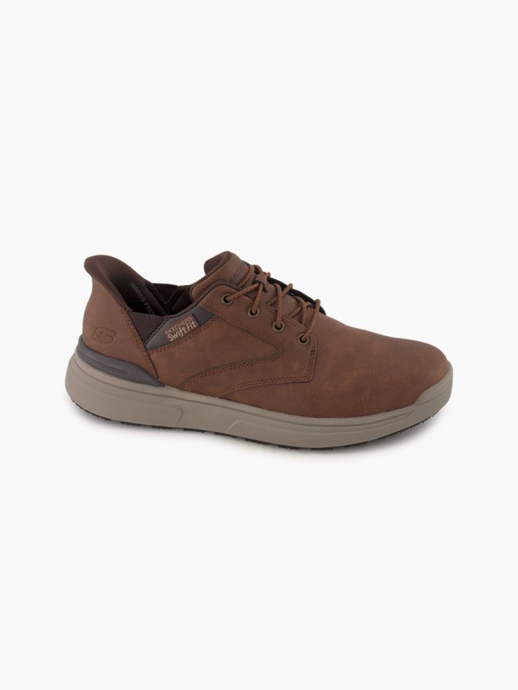 Skechers TOMAH SWIFT FIT Slip-Ons – Braun