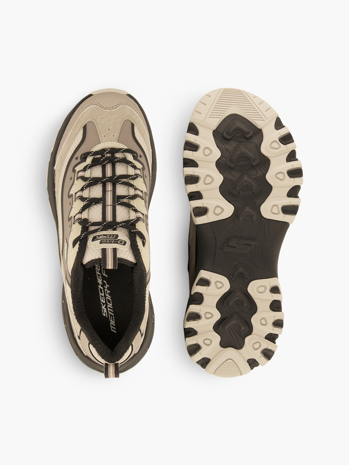 Skechers D'LITE MAX Trekking-Schuh – Beige