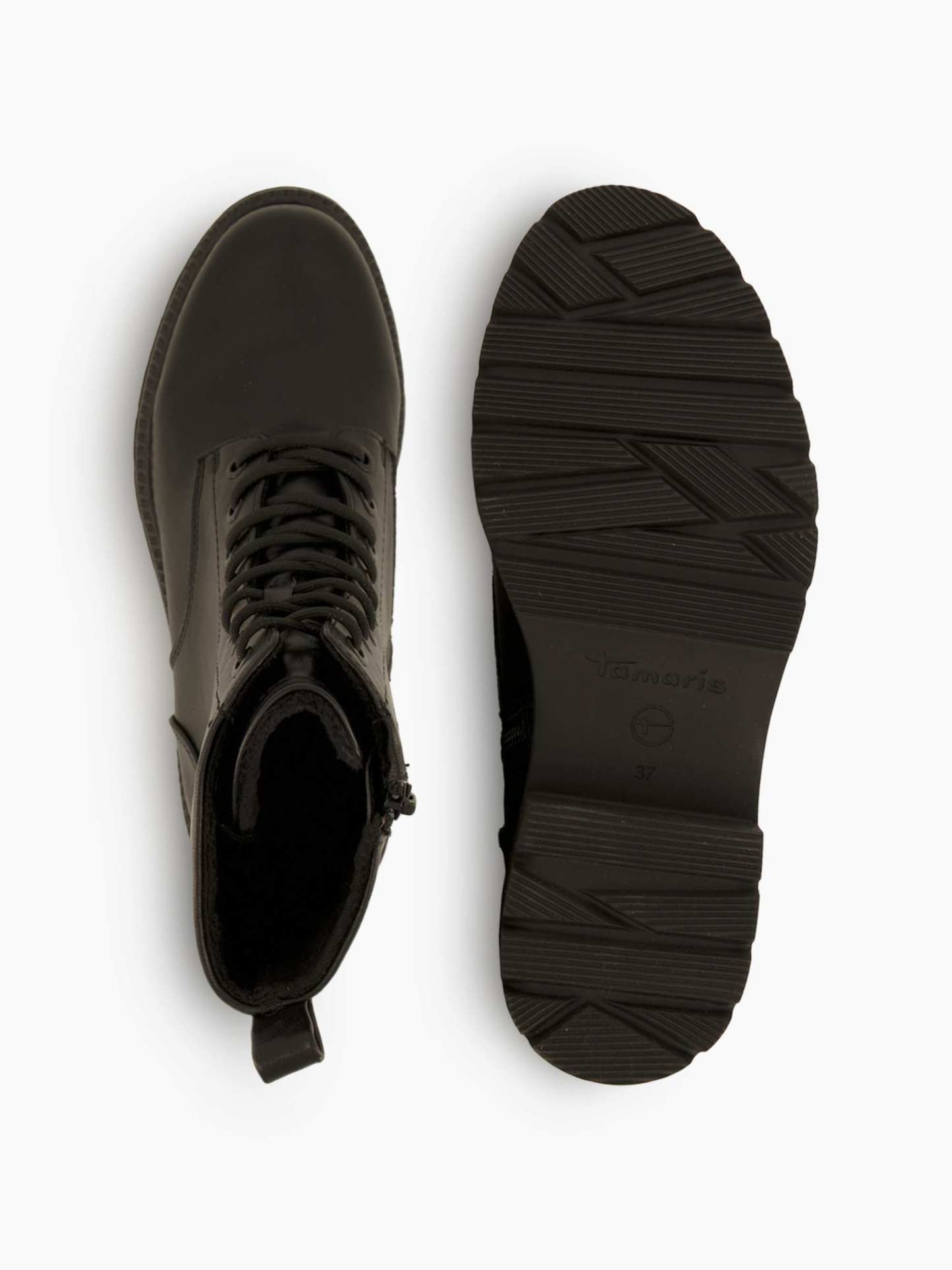 Tamaris Schnürboots – Schwarz – Schwarz