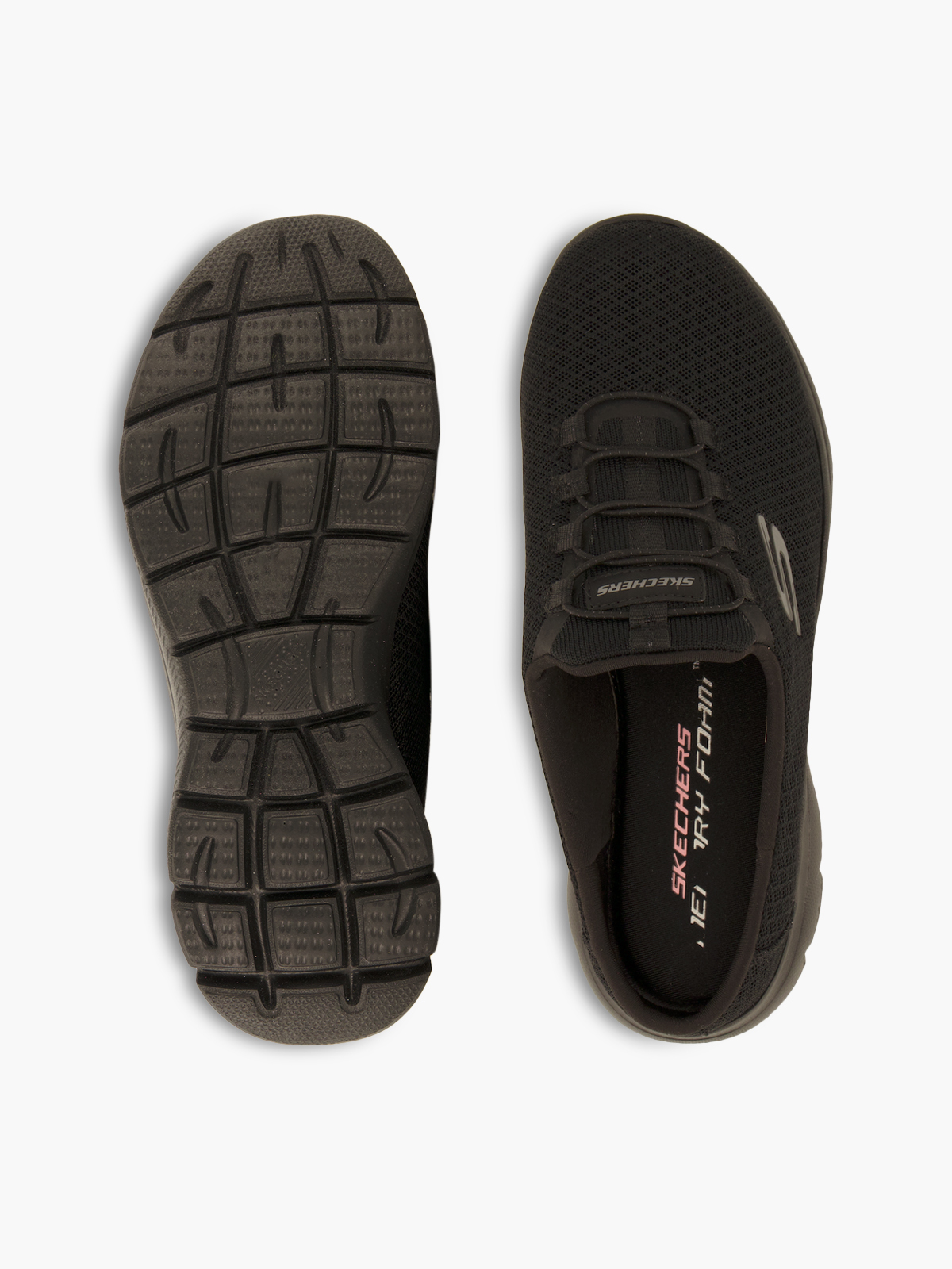 Skechers SWIFT STEP - SUMMITS Geschlossener Hausschuh – Schwarz