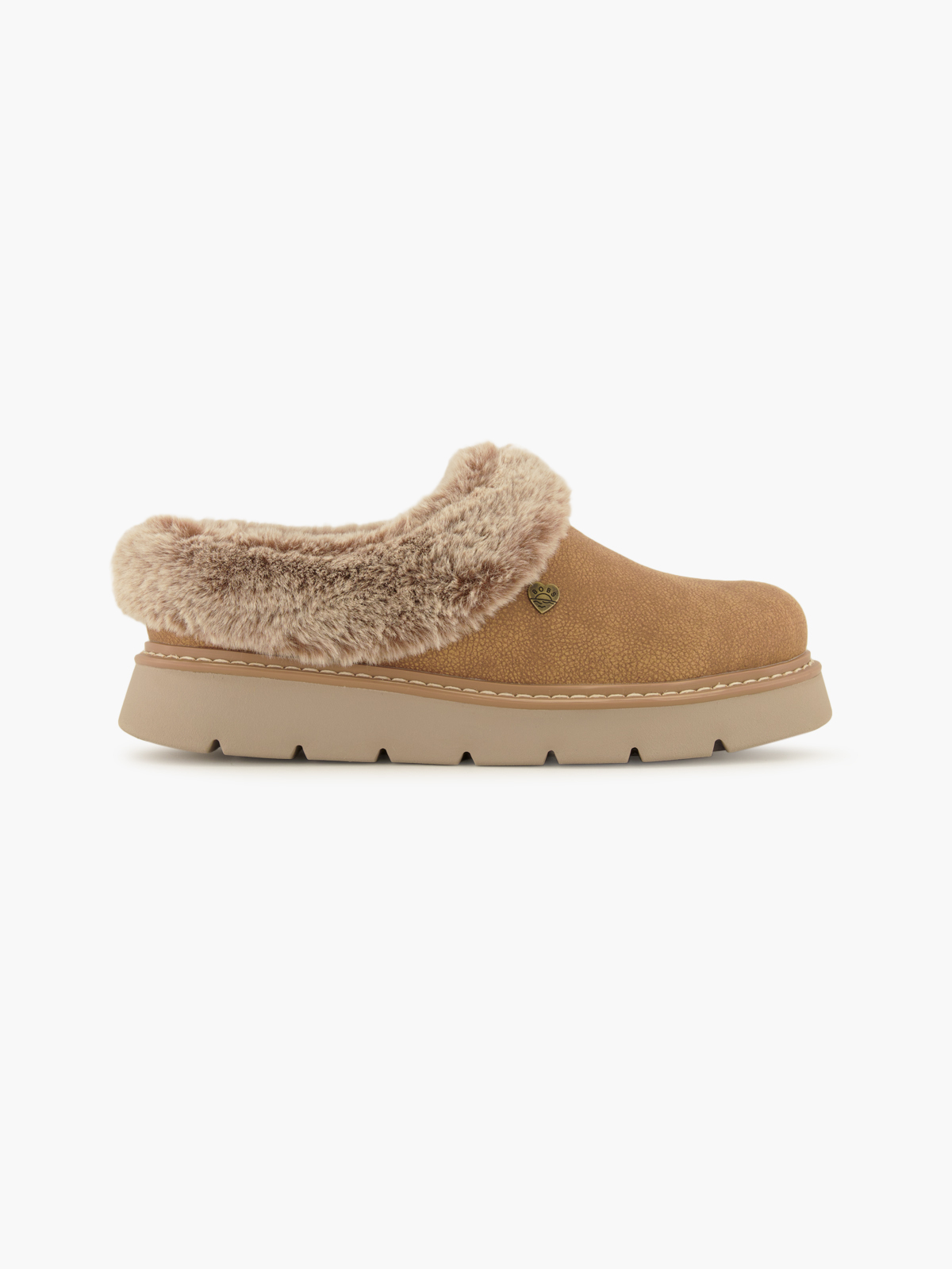 Skechers BOBS KEEP SAKES LITE Geschlossener Hausschuh – Beige