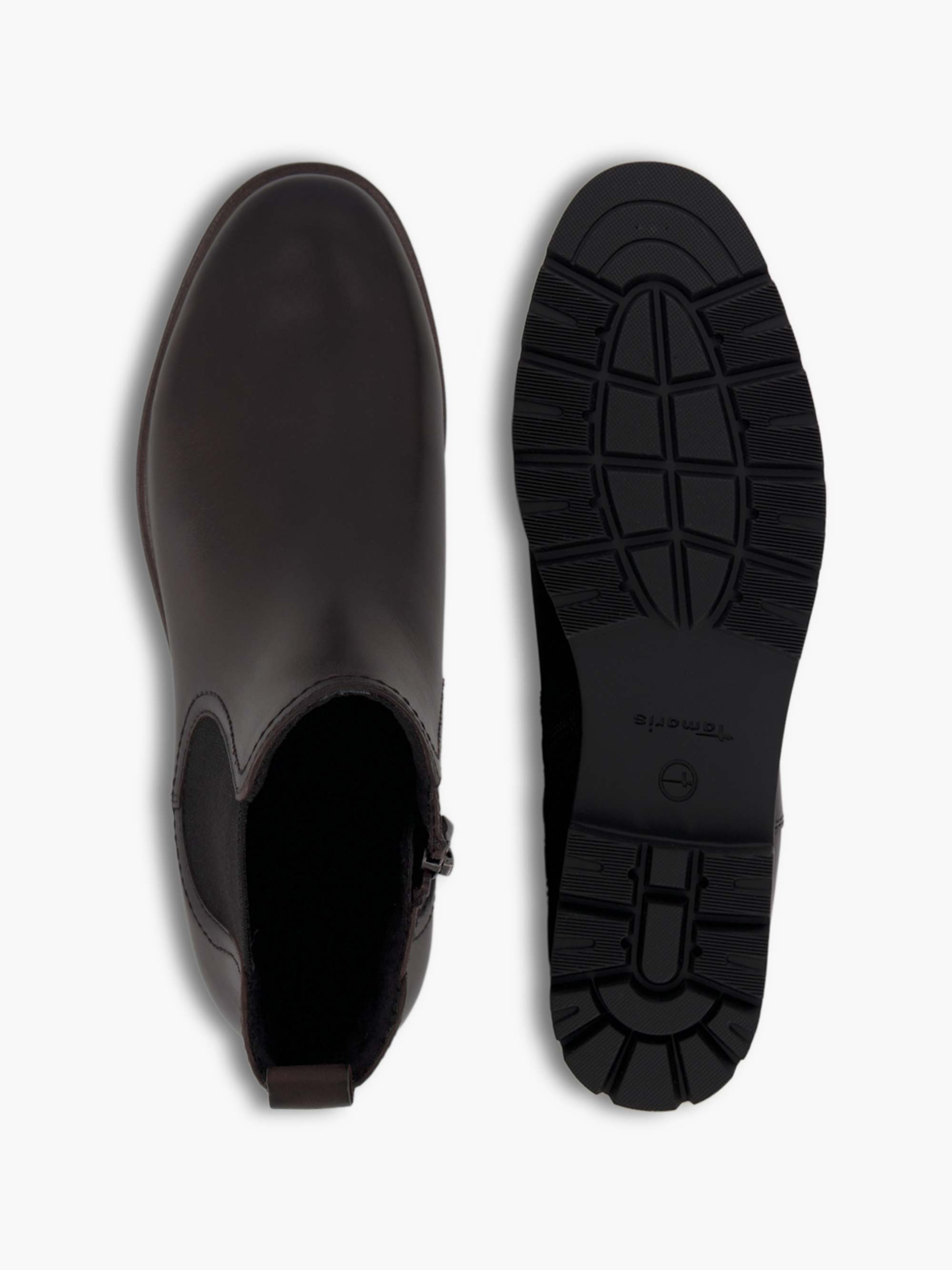 Tamaris Chelsea Boot – Schwarz – Braun