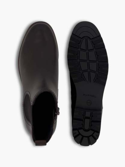 Tamaris Chelsea Boot – Schwarz – Braun