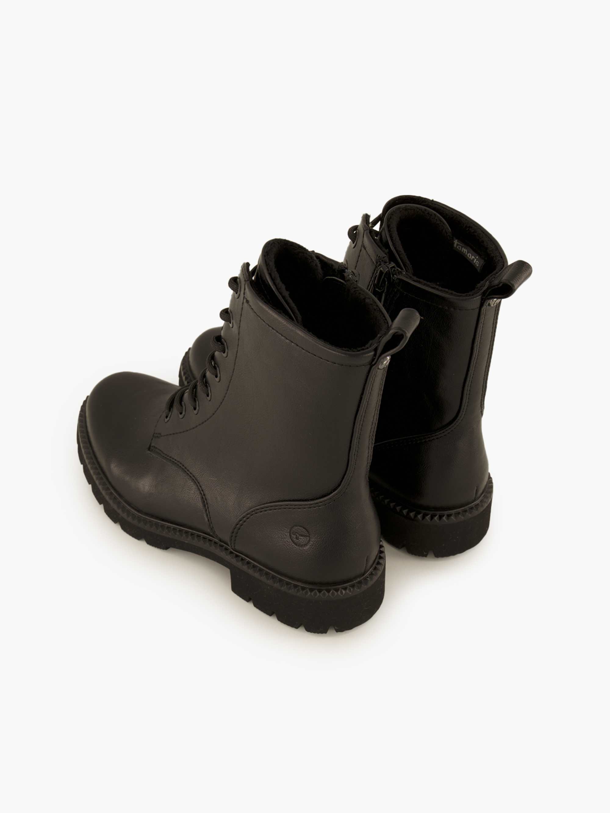 Tamaris Schnürboots – Schwarz – Schwarz