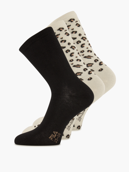 FILA 3x Socken – Schwarz