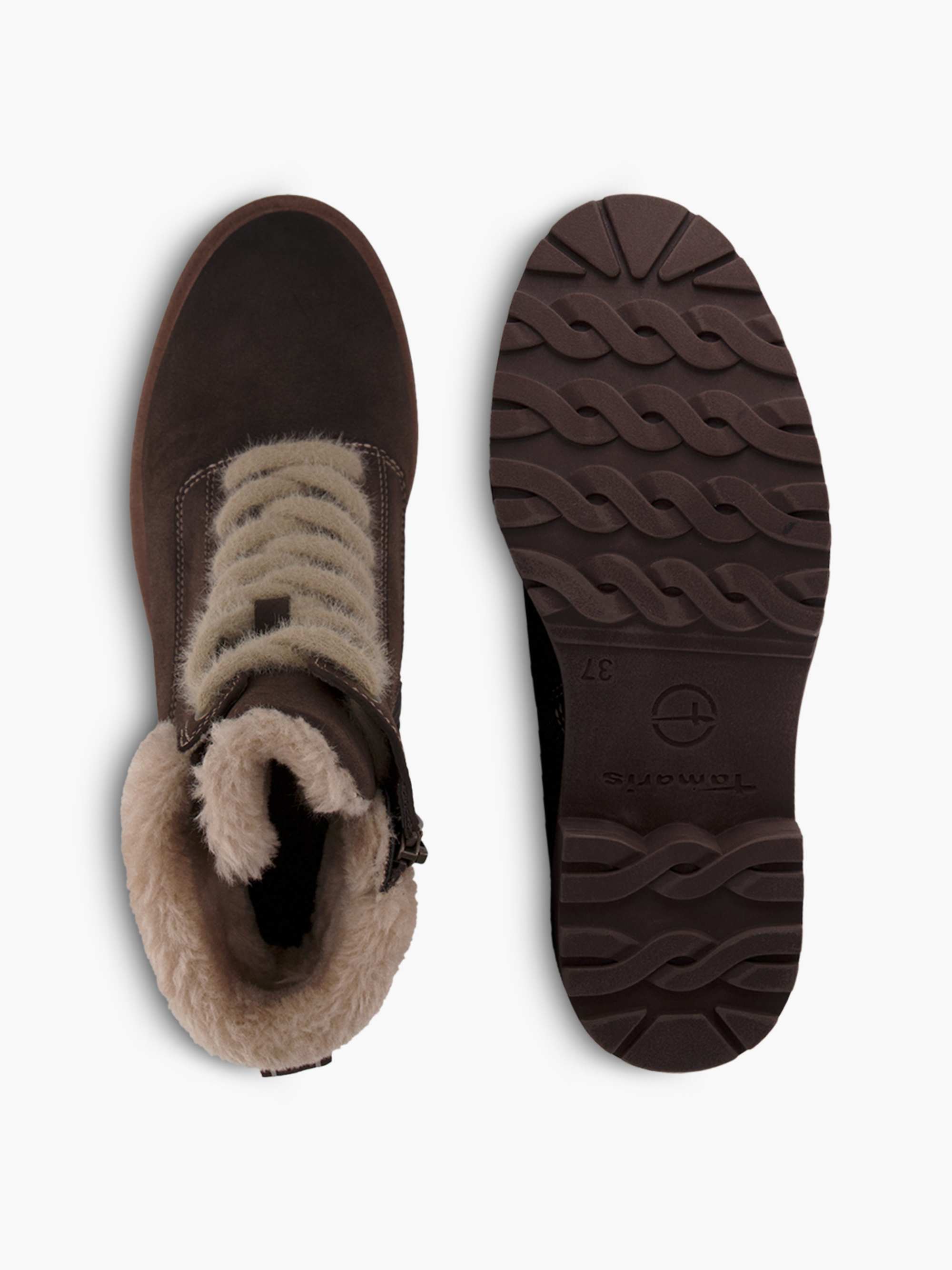 Tamaris Schnürboots – Beige – Beige