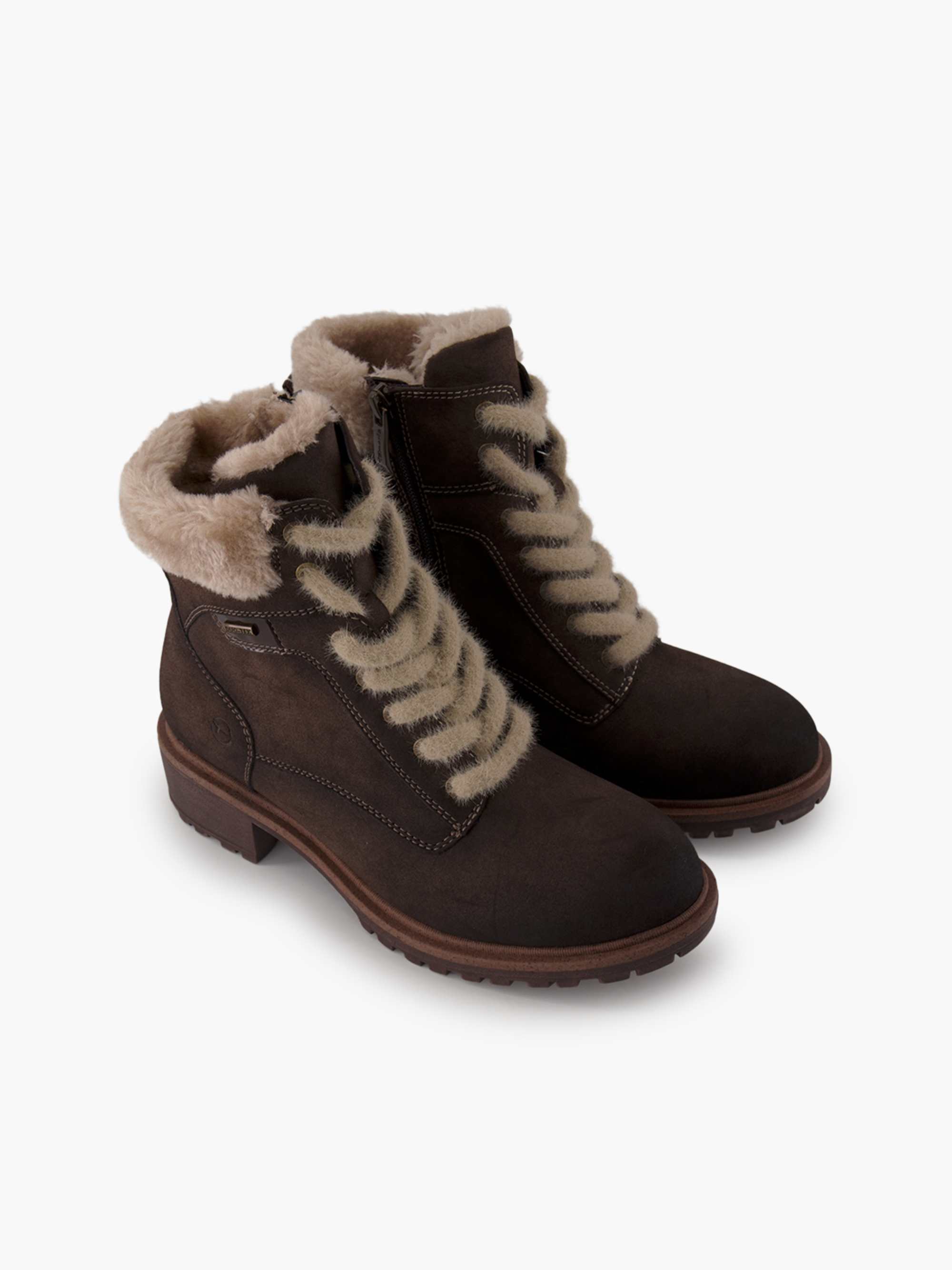 Tamaris Schnürboots – Beige – Beige