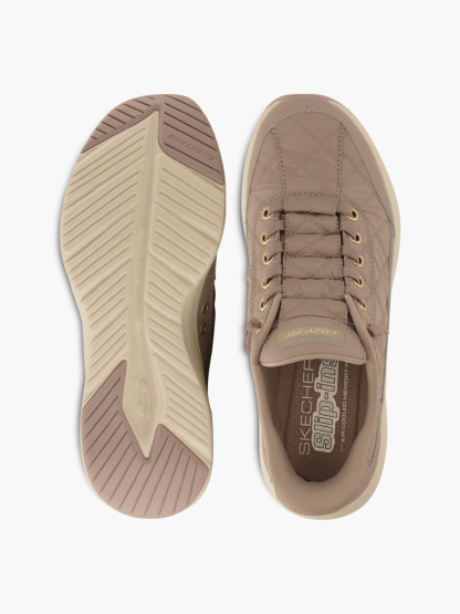 Skechers HANDS FREE SLIP-INS COZY FIT Slip-Ons – Taupe
