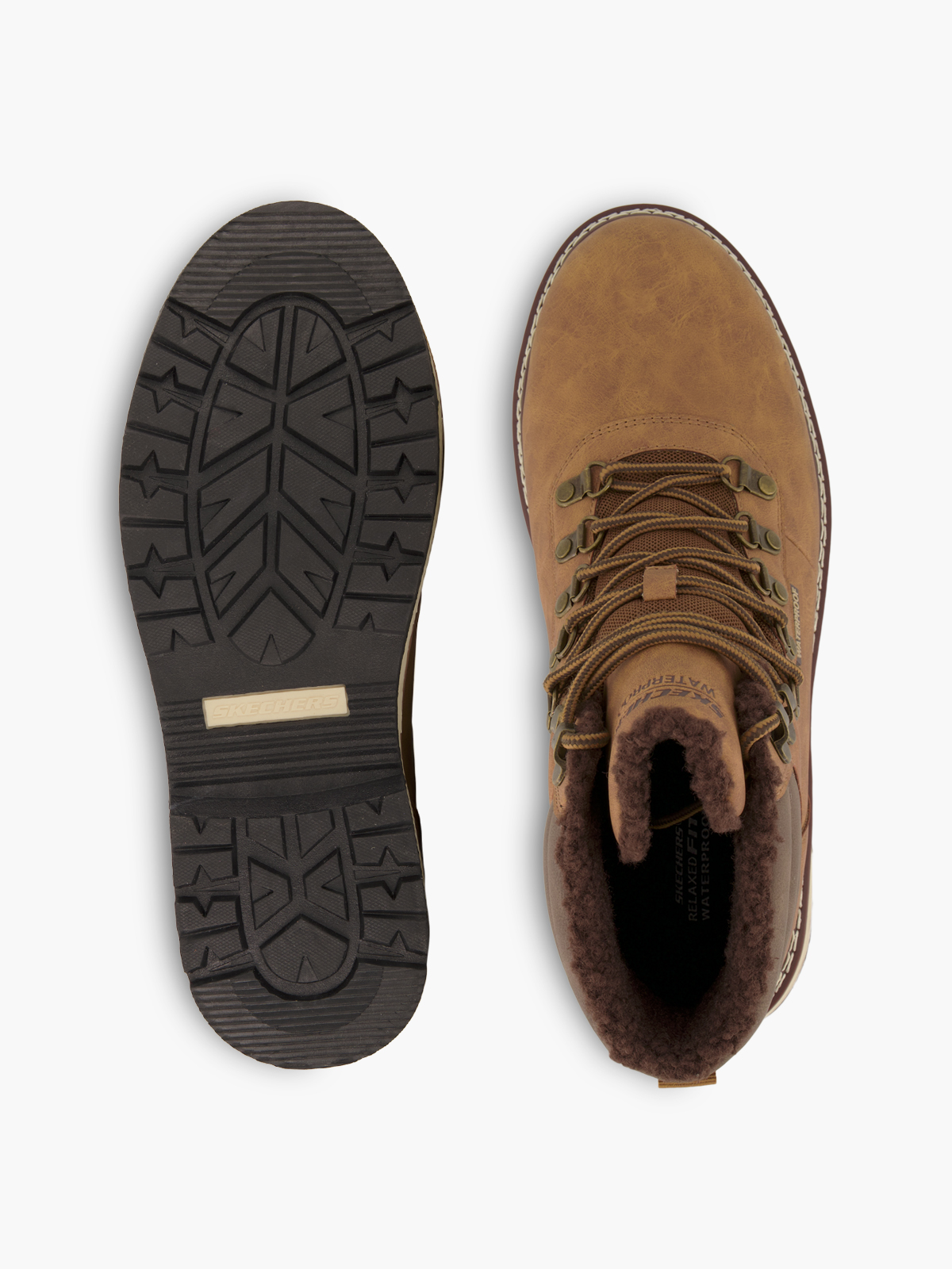 Skechers CORADO Schnürboots – Camel