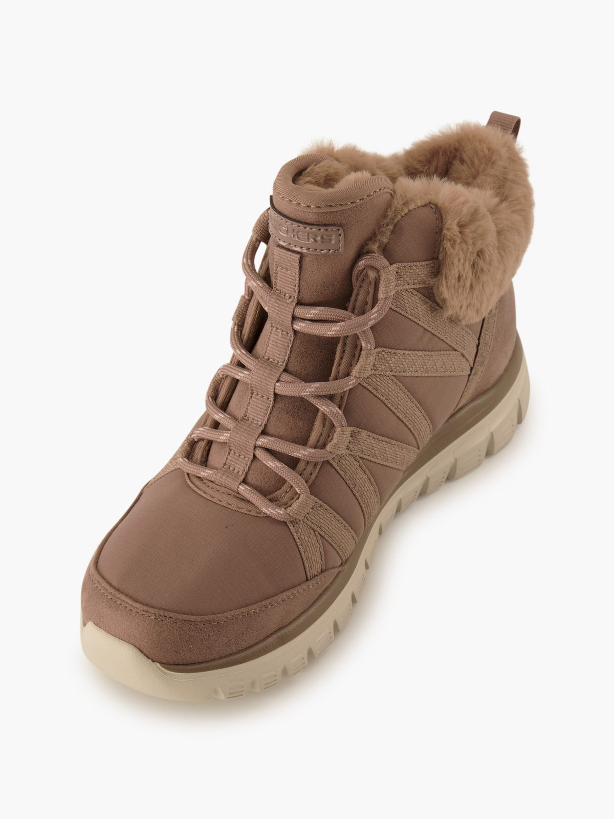 Skechers HANDS FREE SLIP-INS UNO RUGGED Schnürboots – Beige