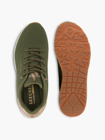 Skechers UNO - SHIMMER AWAY Slip-Ons – Grün