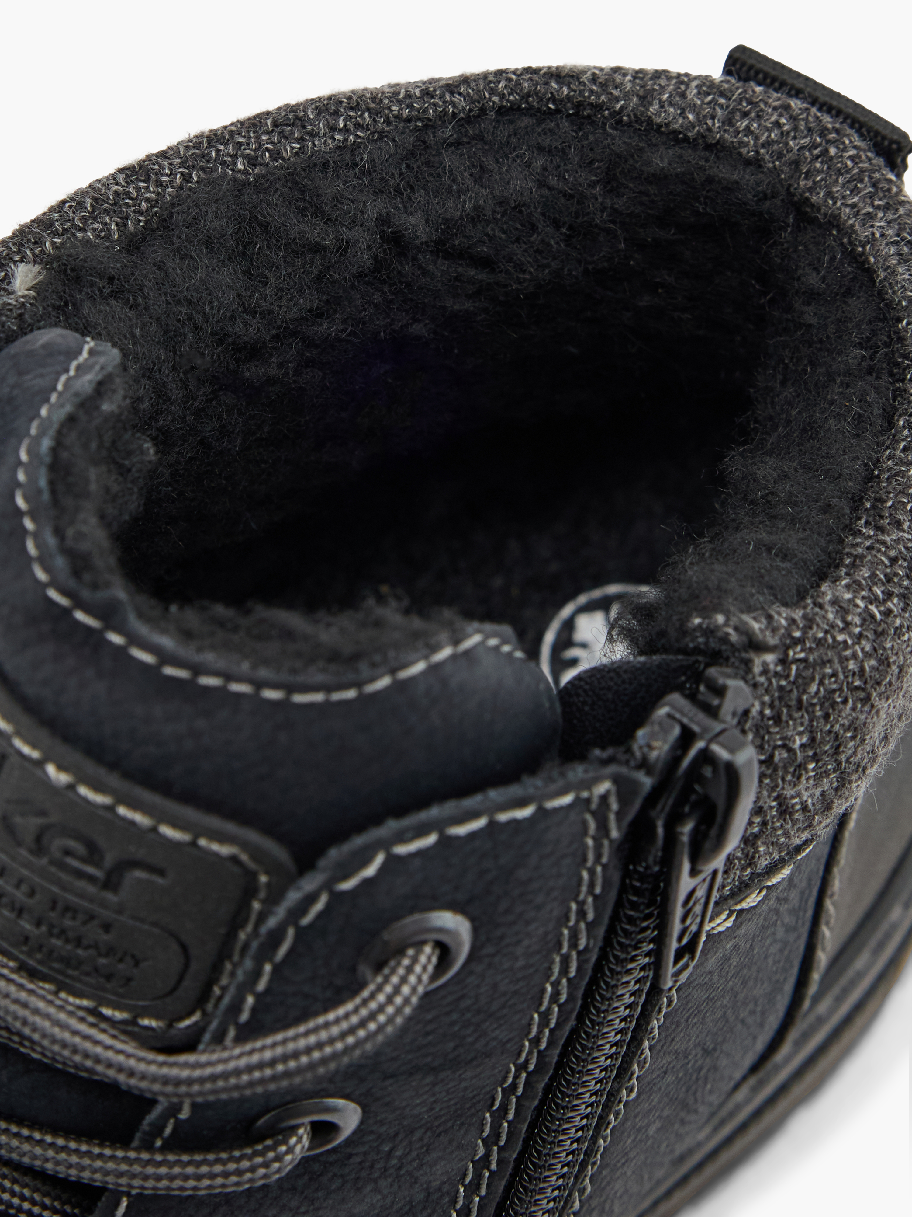 Rieker Schnürboots – Schwarz