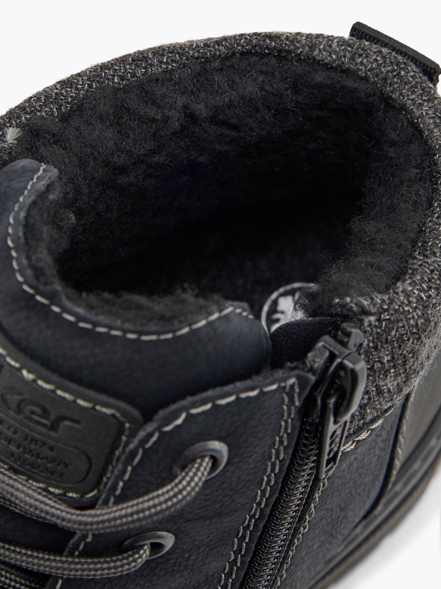Rieker Schnürboots – Schwarz