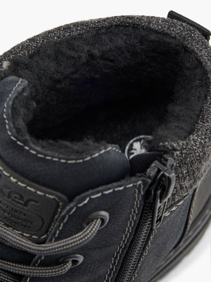 Rieker Schnürboots – Schwarz