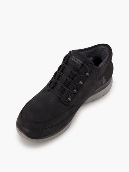 Skechers HANDS FREE SLIP-INS Hoher Sneaker – Schwarz