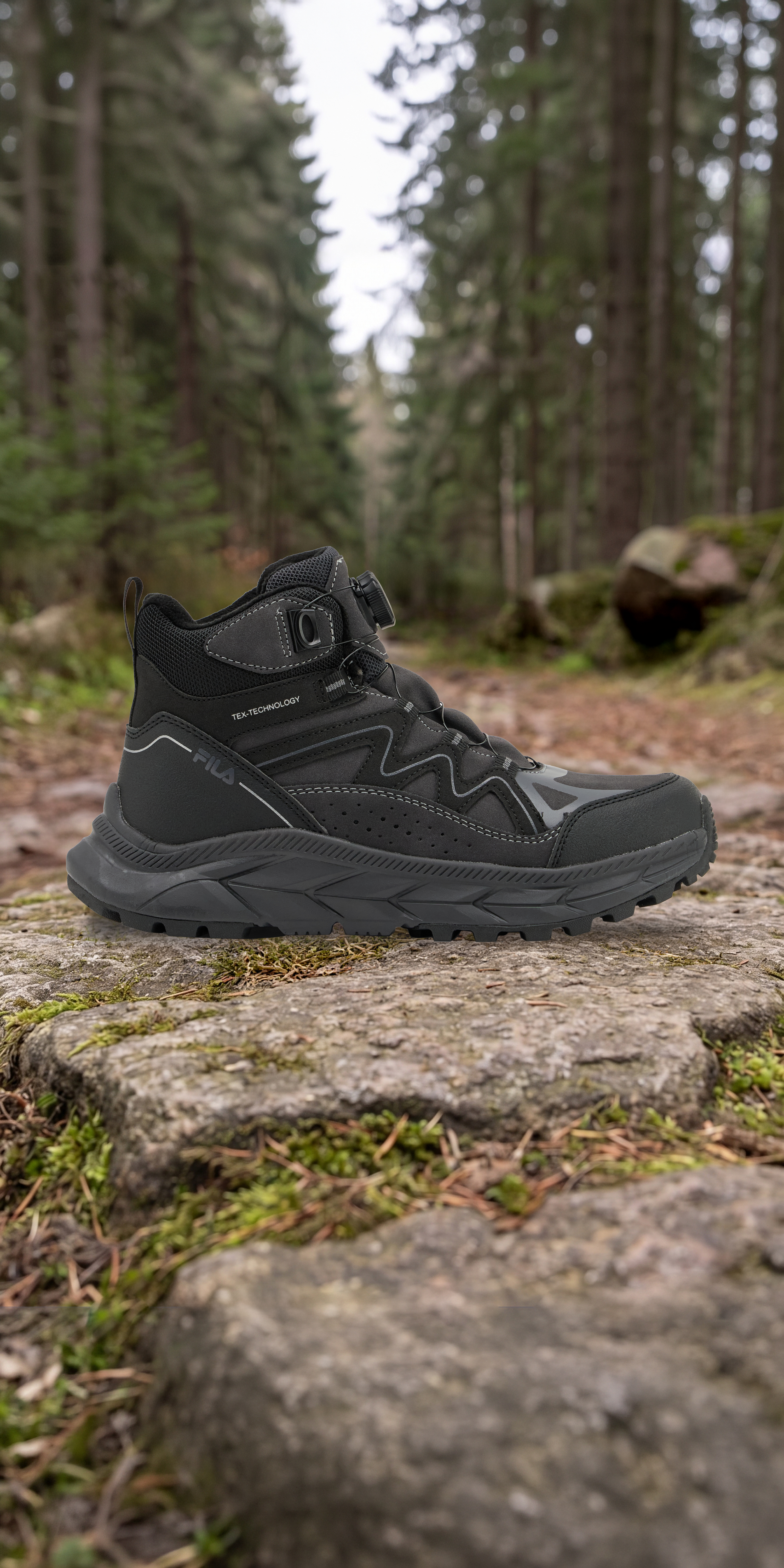 FILA Schnürboots – Schwarz