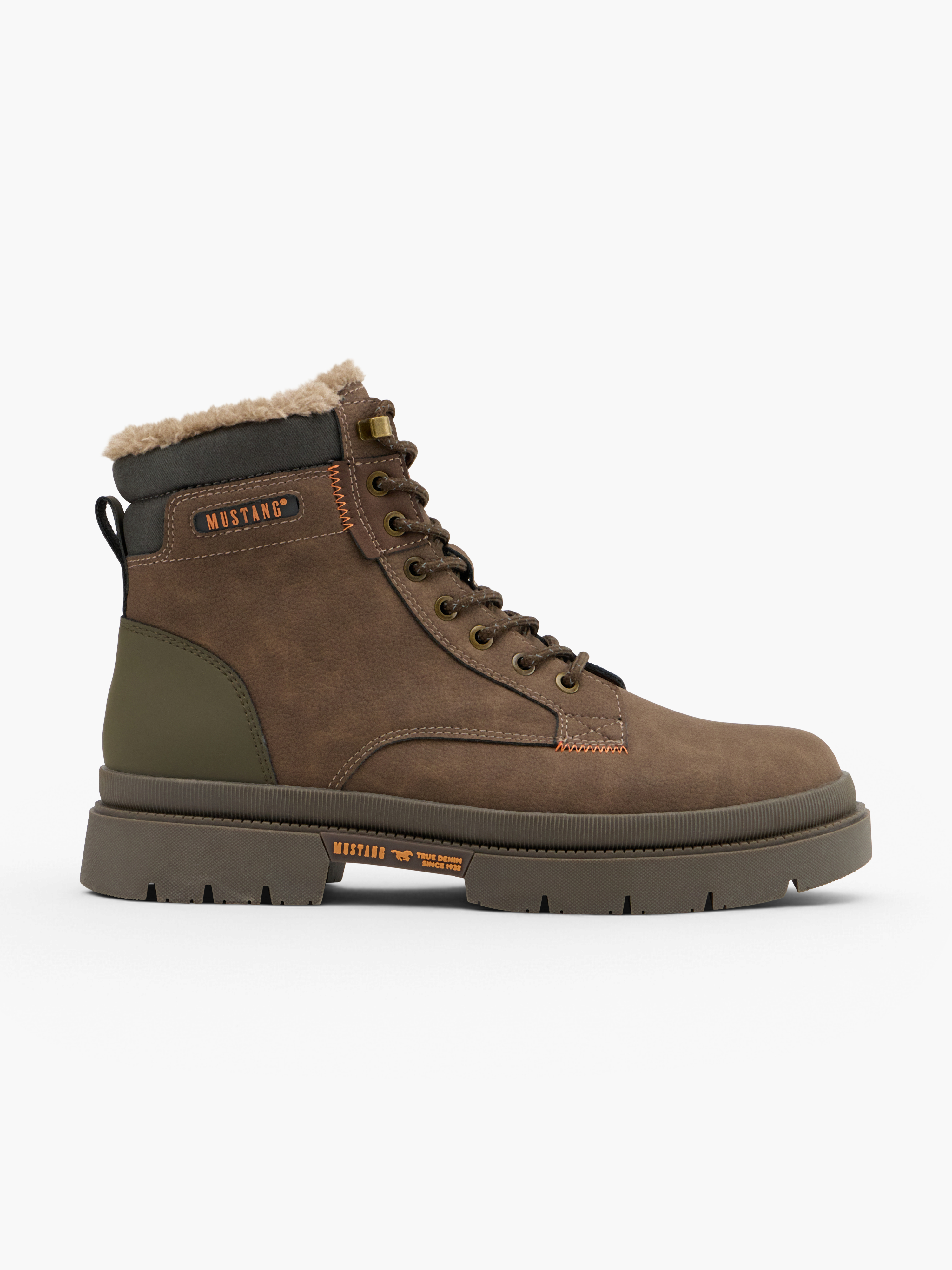 MUSTANG Schnürboots – Braun