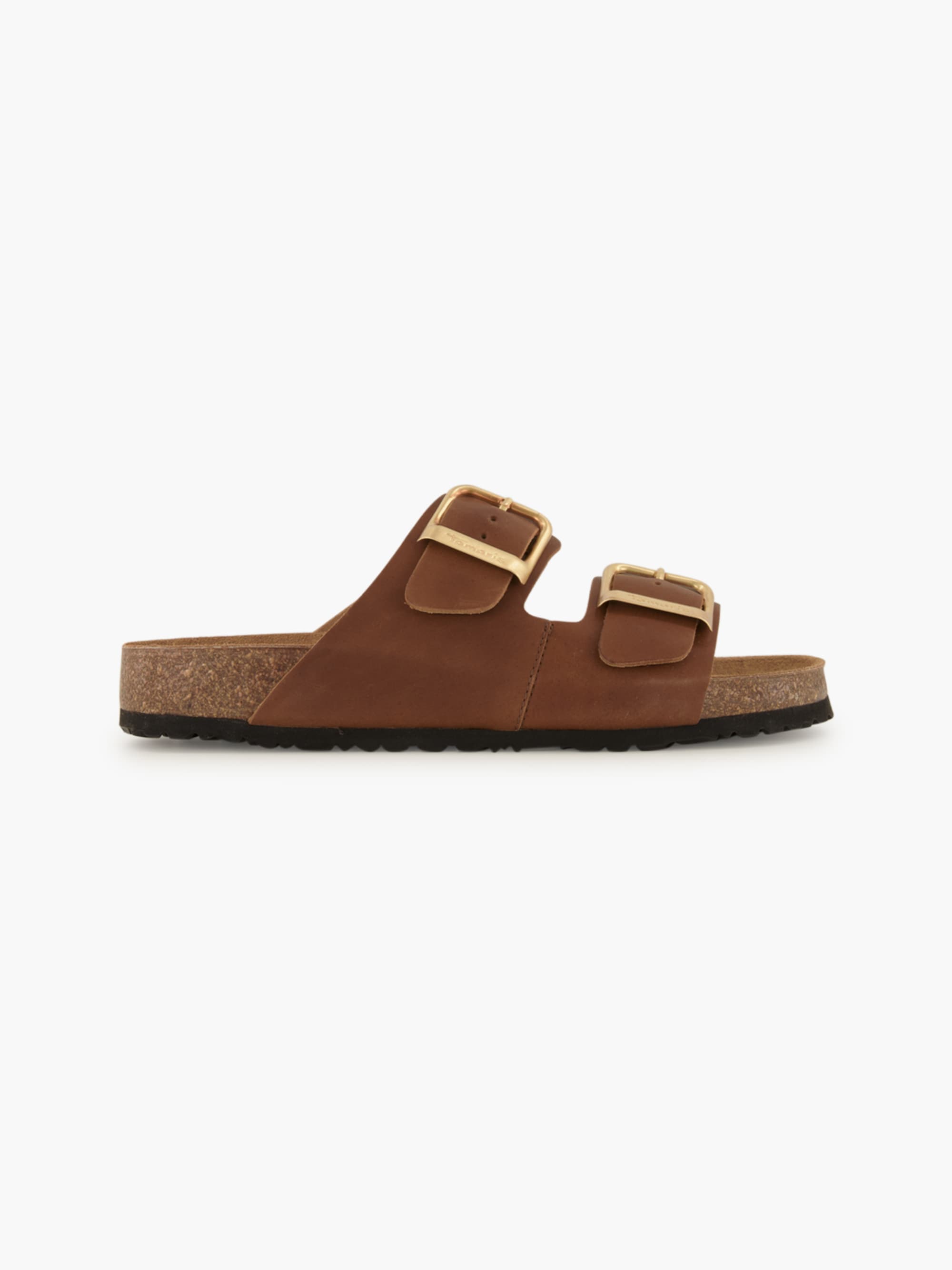 Tamaris Tieffussbett-Pantolette – Cognac – Cognac