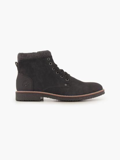 Rieker Schnürboots – Schwarz