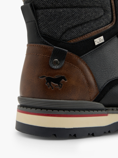 MUSTANG Schnürboots – Schwarz
