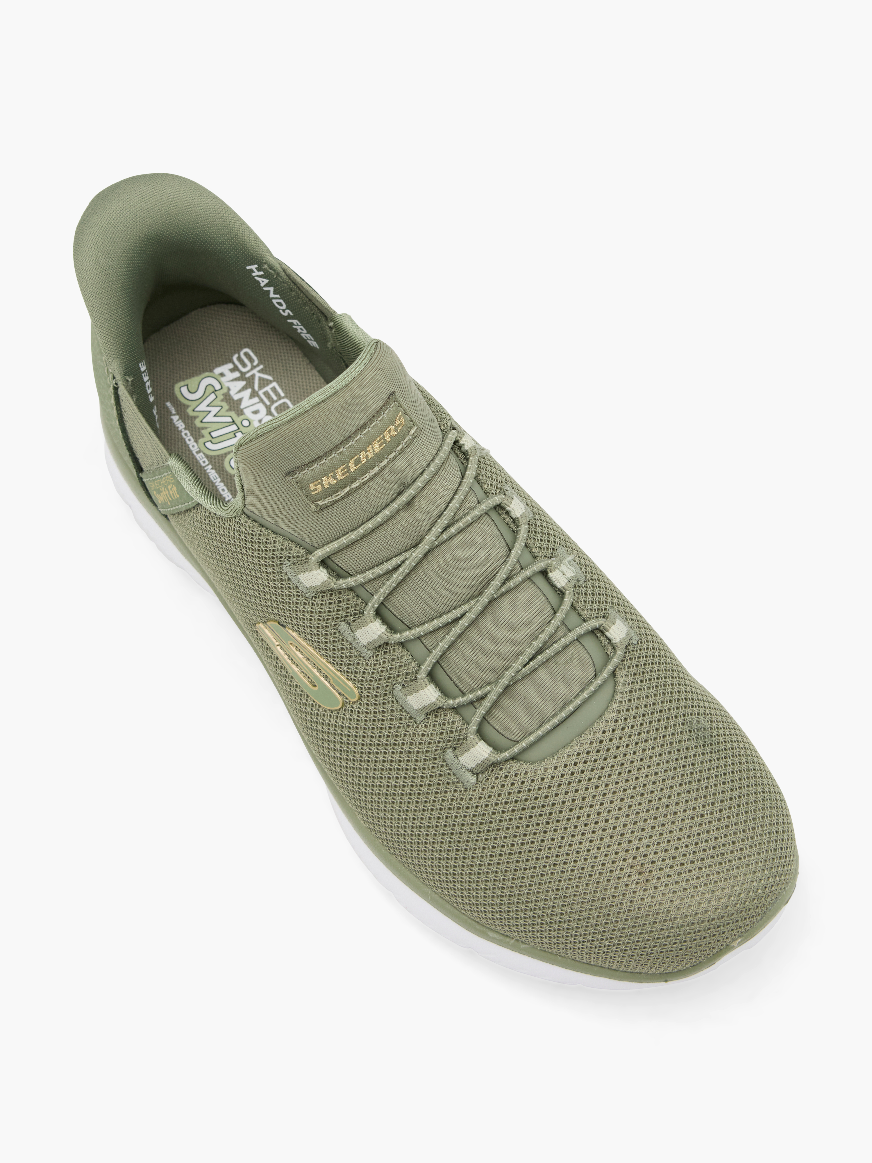 Skechers PURE GENIUS SWIFT FIT Slip-Ons – Olive