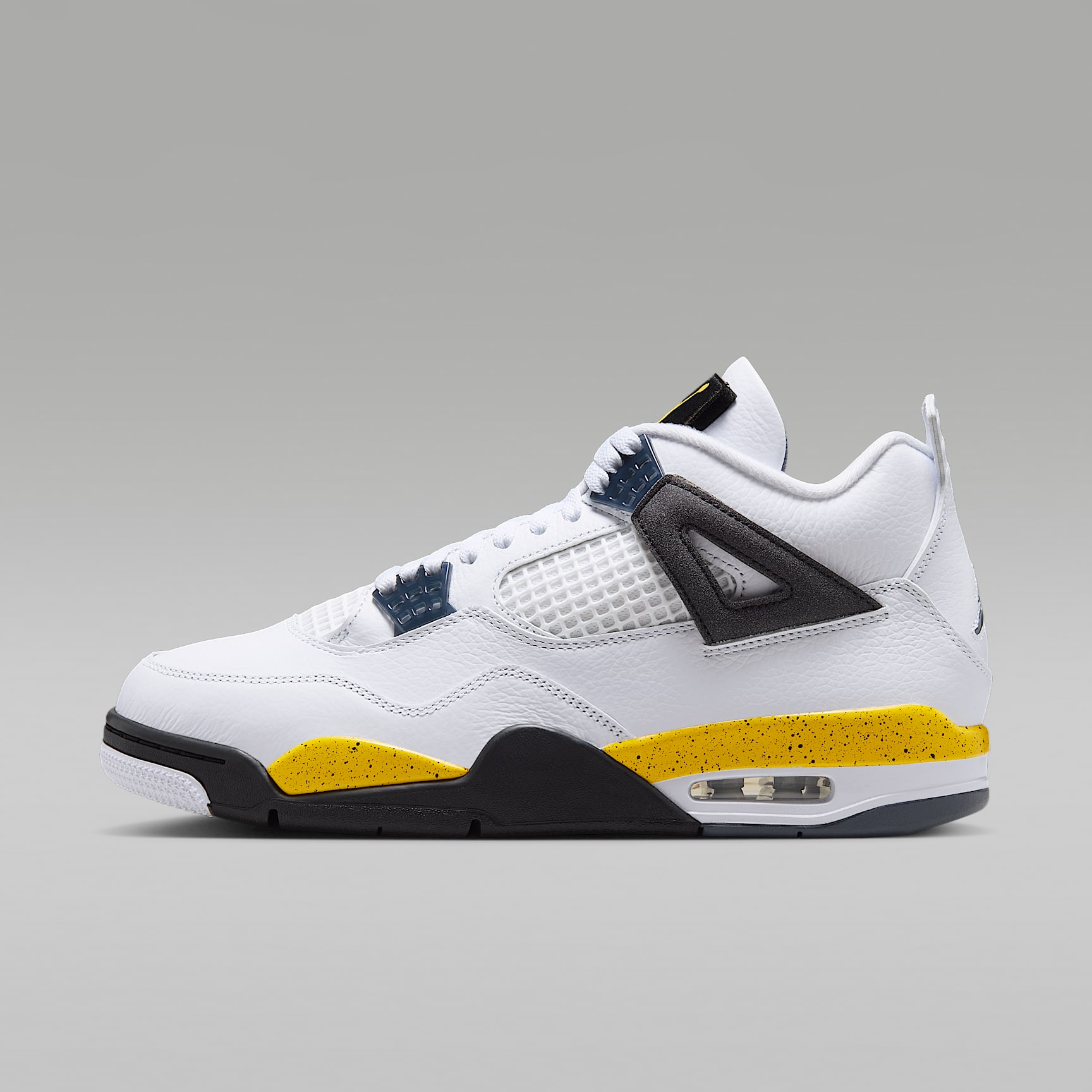 Air Jordan 4 Retro „Tour Yellow“ Schuh für Herren – Weiß/Dark Blue Grey/Schwarz/Tour Yellow