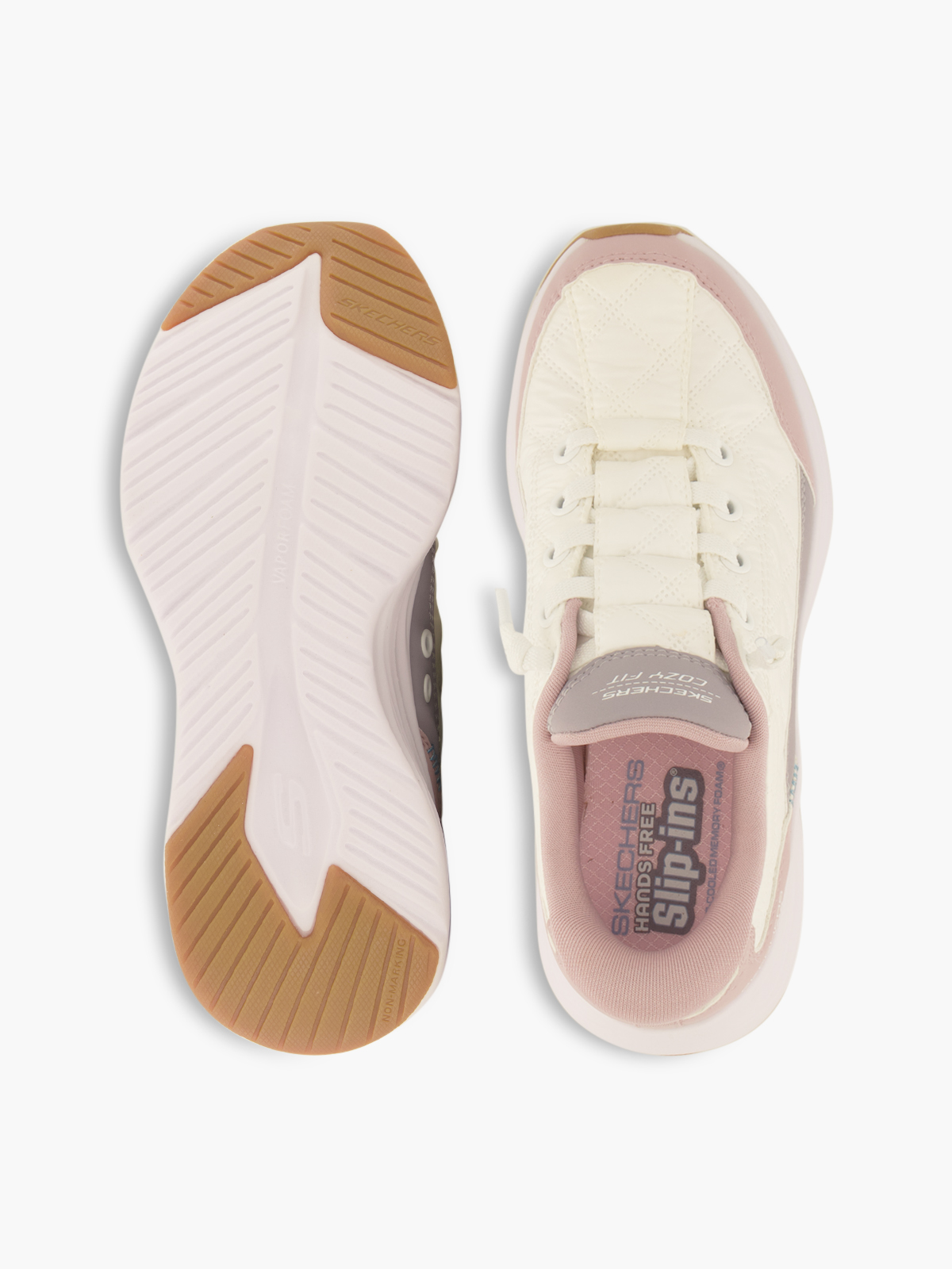 Skechers HANDS FREE SLIP-INS ARCH FIT COZY FIT Sneaker – Weiss
