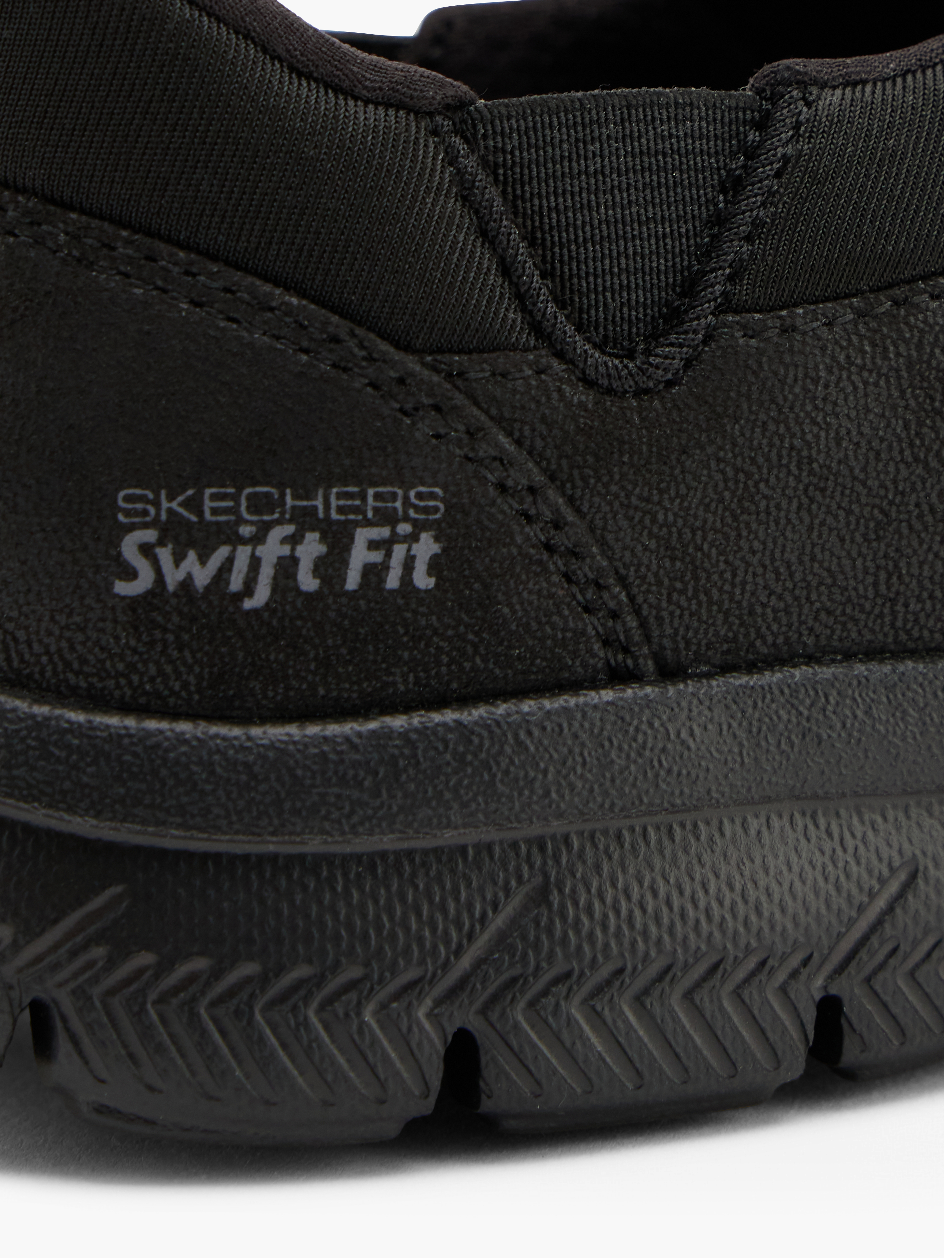 Skechers PURE GENIUS SWIFT FIT Slip-Ons – Schwarz