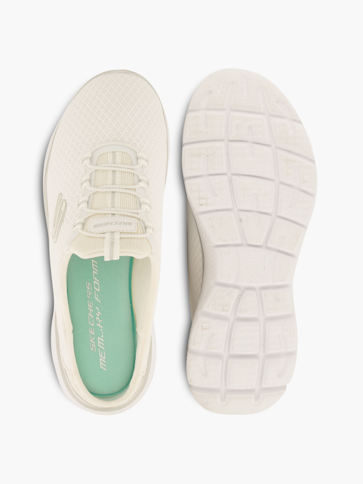 Skechers SWIFT STEP - SUMMITS Geschlossener Hausschuh – Weiss