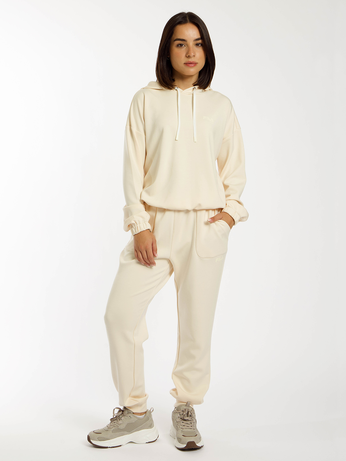 FILA Kapuzenpullover – Creme