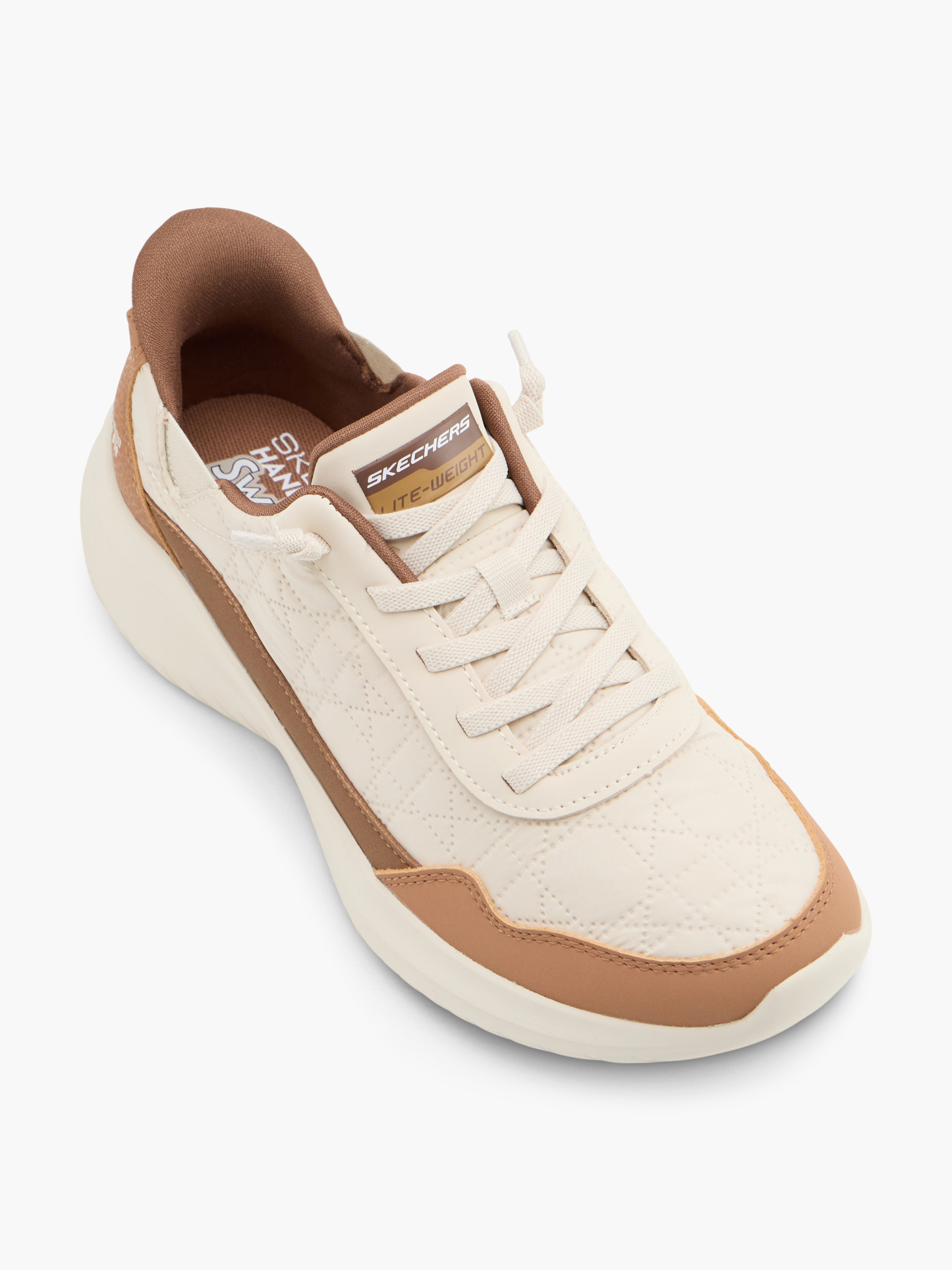 Skechers SWIFT FIT COZY FIT Slip-Ons – Beige