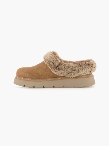 Skechers BOBS KEEP SAKES LITE Geschlossener Hausschuh – Beige