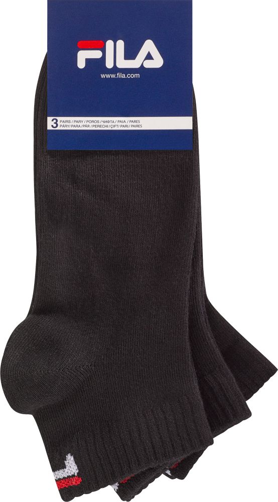 FILA 3x Socken – Schwarz