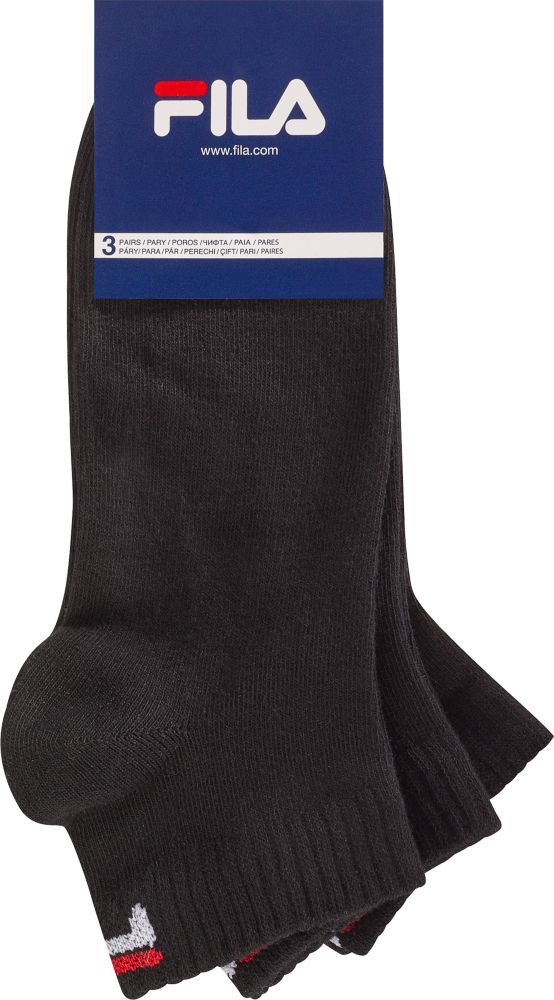 FILA 3x Socken – Schwarz