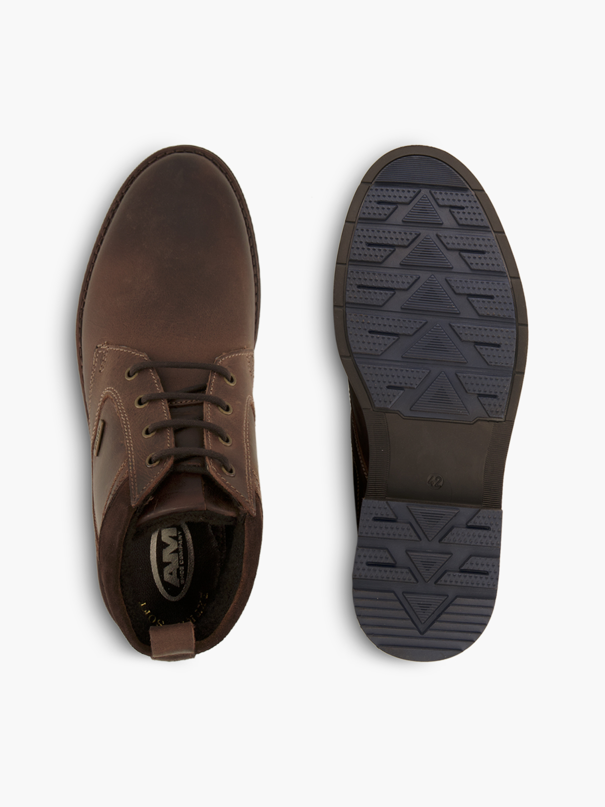 AM Shoe Schnürboots – Braun