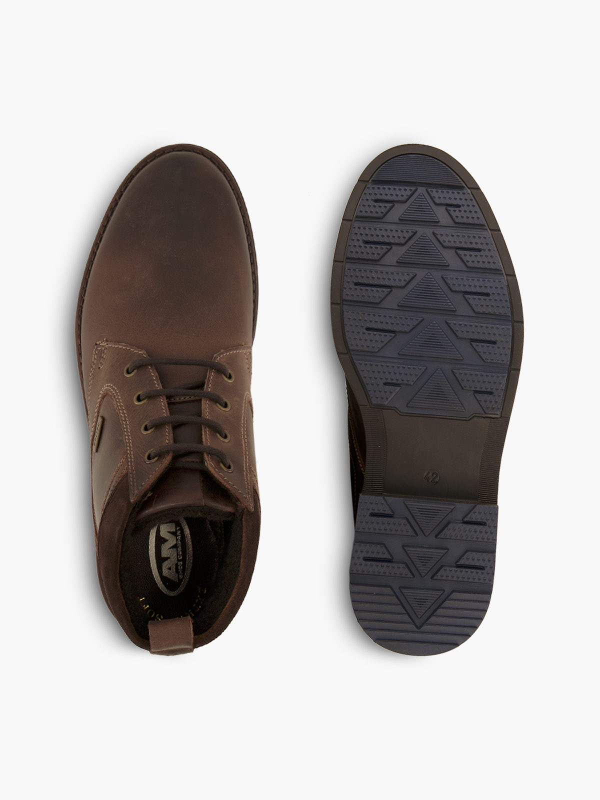 AM Shoe Schnürboots – Braun