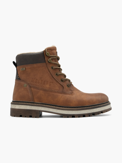 MUSTANG Schnürboots – Cognac