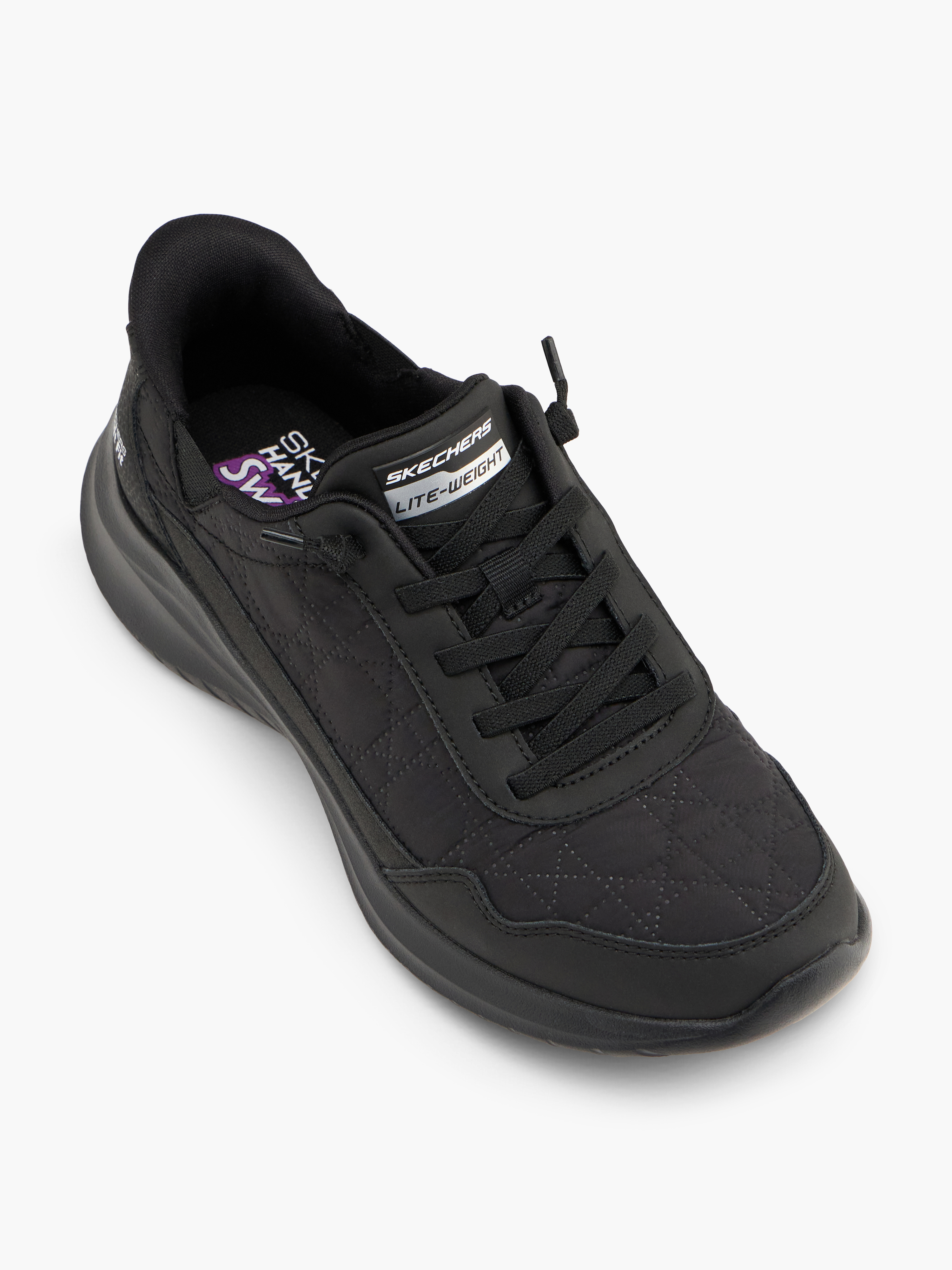 Skechers SWIFT FIT COZY FIT Slip-Ons – Schwarz