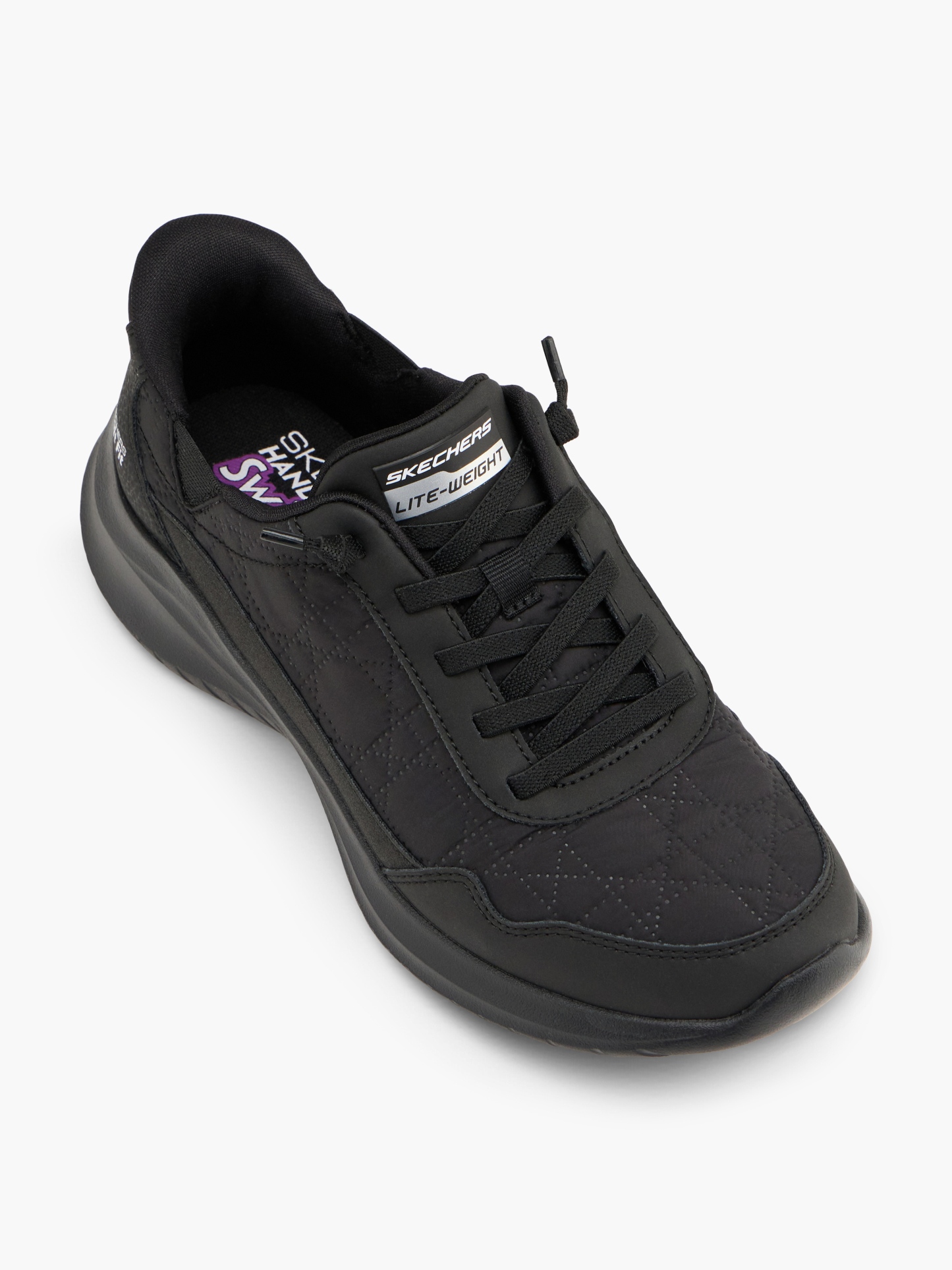 Skechers SWIFT FIT COZY FIT Slip-Ons – Schwarz