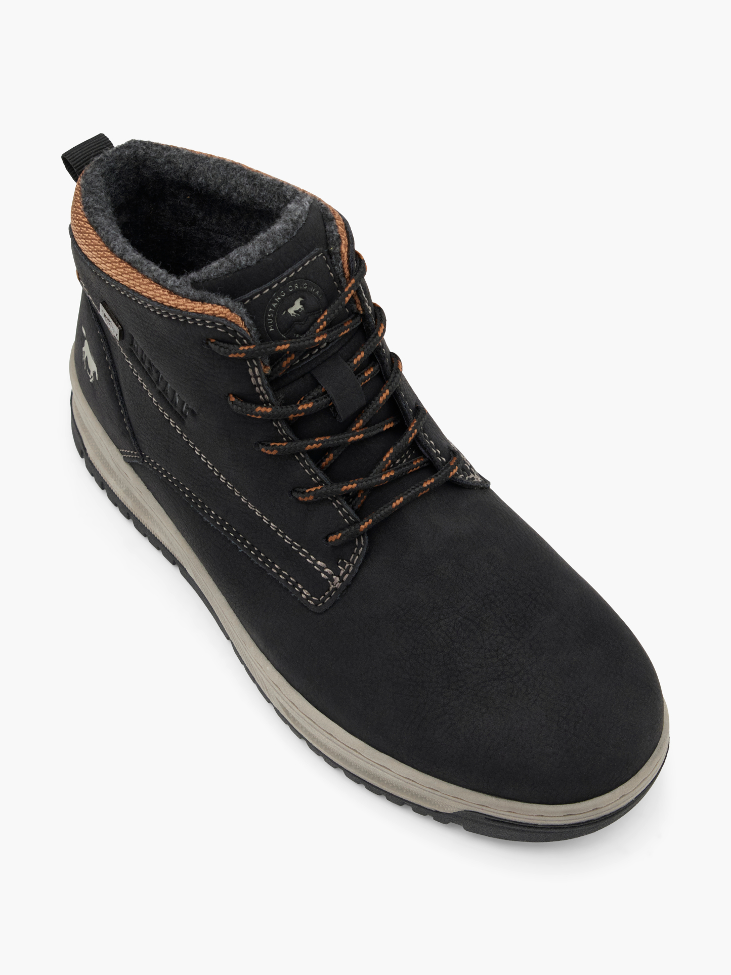MUSTANG Schnürboots – Schwarz