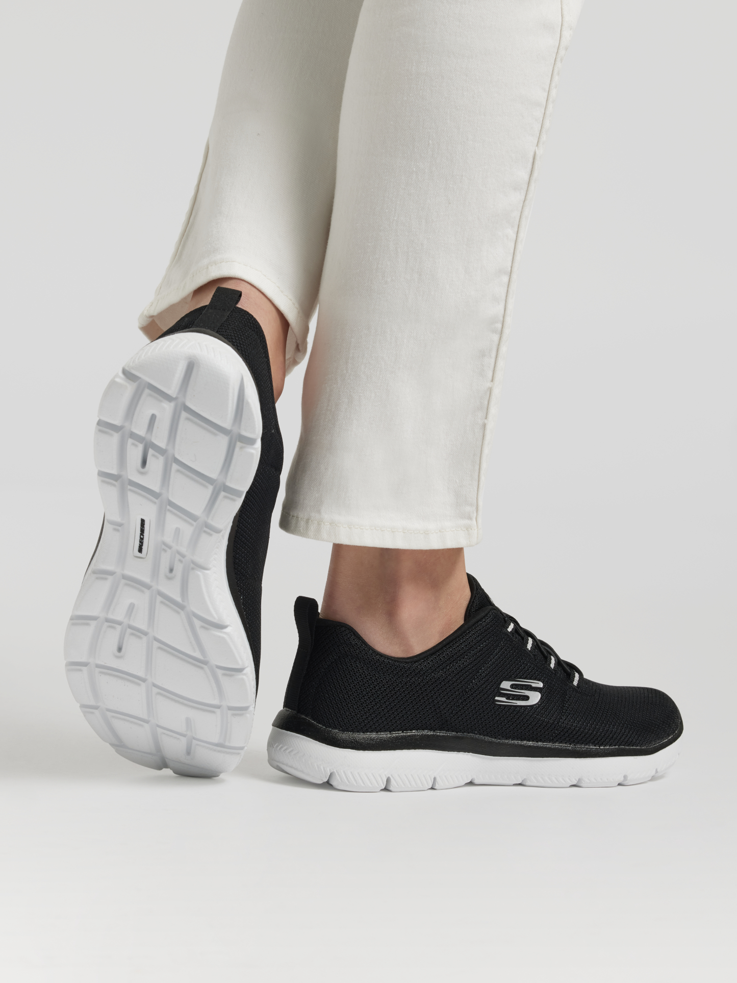 Skechers PURE GENIUS - OPTIMISTIC MIX Slip-Ons – Schwarz