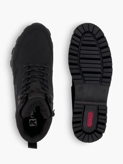 Rieker Schnürboots – Schwarz