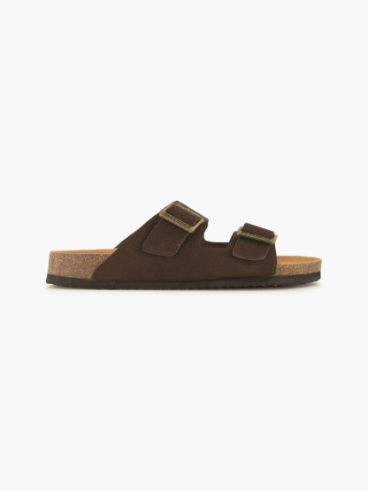 Skechers RELAXED FIT: AIDAN-LEELAN Pantolette – Braun