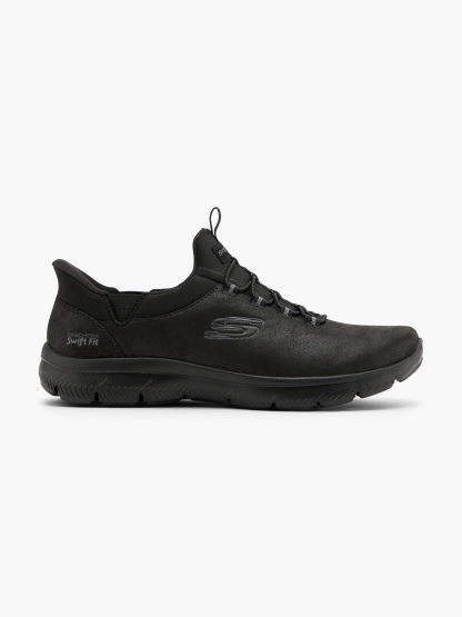 Skechers PURE GENIUS SWIFT FIT Slip-Ons – Schwarz