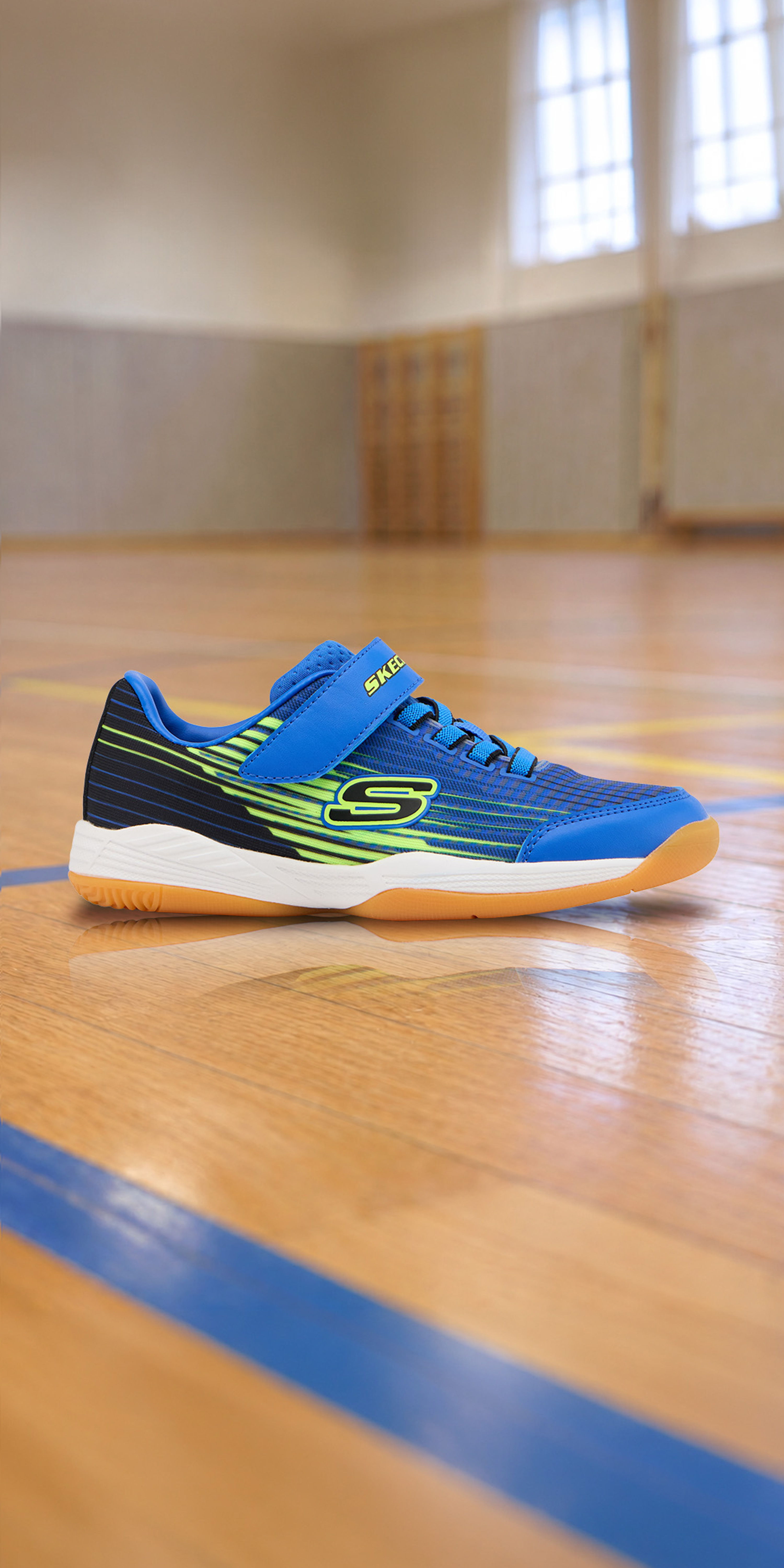 Skechers ASSIST-NIKKO Hallenschuh – Blau